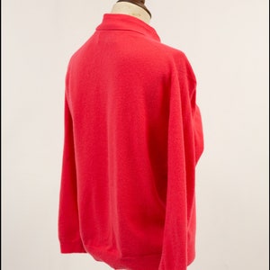 True Vintage Lambswool Pringle Bright Pink Bow Cardigan Size M Free Shipping Worldwide image 8