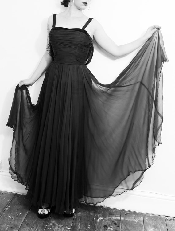 1950s maxi dress