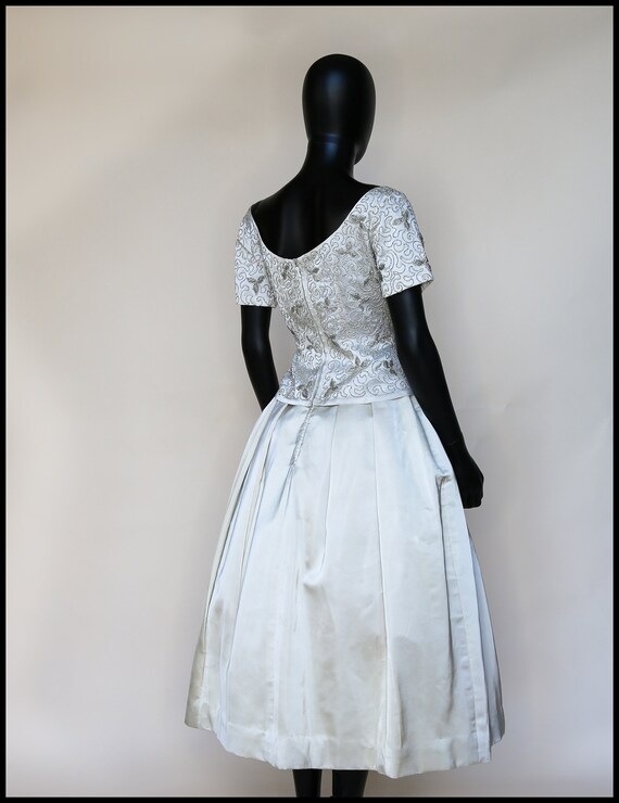 Original Vintage 1950s embellished Two Piece Ivor… - image 3