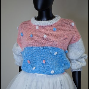 80 s Dot Sweater Etsy