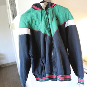 Vintage Puma Green Black and Red Jacket