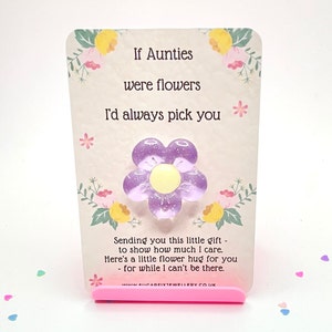 Abbraccio tascabile della zia, sacchetto regalo in organza incluso