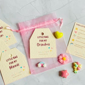 Petit sac pour grand-mère, grand-mère, grand-mère, cadeau souvenir pour grand-mère, sac cadeau gratuit inclus