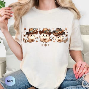 Cowboy Ghost Comfort Colors T-Shirt: Western Halloween Tee