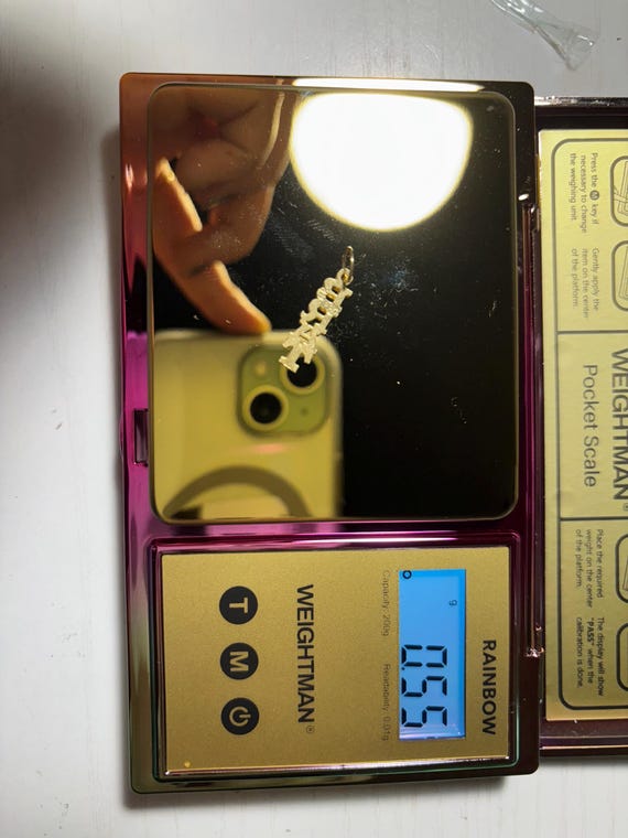 Authentic Vintage 14k Solid Gold BRAT Pendant - image 3