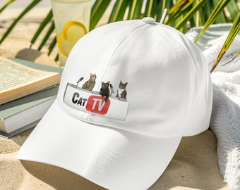 Cat TV Baseball Cap: Official YouTube Merch, Cat Lover Gift