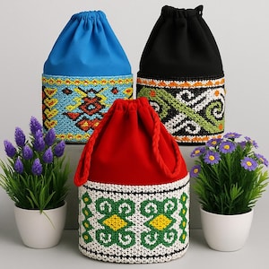 Dayak Beaded Crossbody Bag – Handmade Tribal Sling Purse, Ethnic Borneo Bead Bag, Boho Cultural Festival Accessory