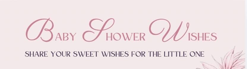 Baby Shower Wishes Card, Editable Canva Template, Digital Download listing preview
