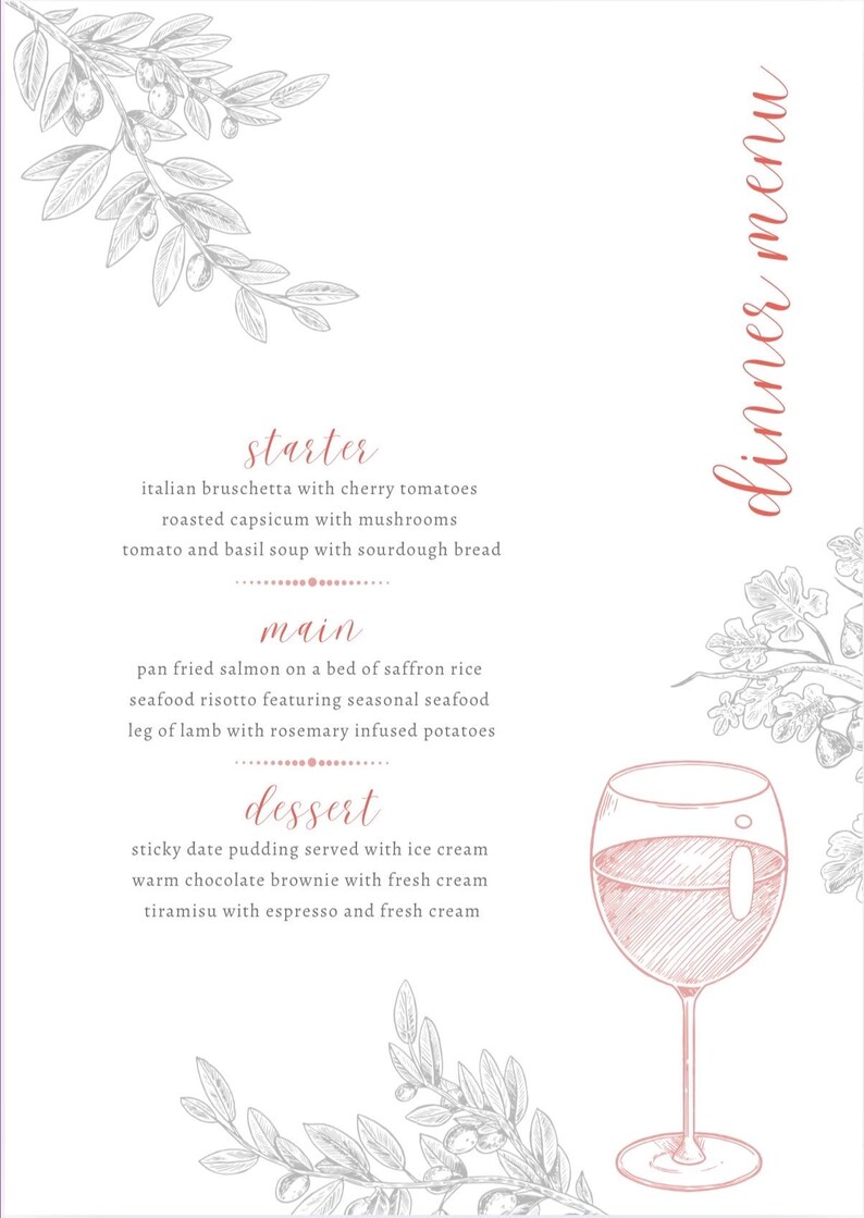 vintage menu card, christmas menu card, editable menu template, printable menu card, wedding menu design, holiday dinner menu, festive menu design, modern menu layout, instant menu download, christmas party menu, elegant menu card, event menu print