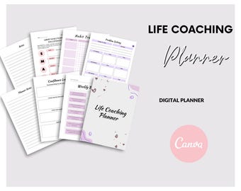 Life Coaching Ziele, die Workbook (Digital Planner)