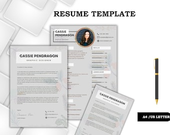 Executive Resume Template Printable | Minimalist CV Design PDF