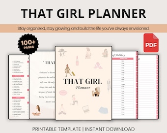 That Girl Planner, Wellness, Digital Download