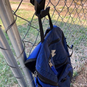 baseball coaches backpack hang on fence Baseball Bag Fence Hook