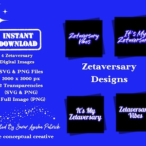 Zeta Phi Beta Zetaversary SVG PNG: Finer Womanhood Designs (Digital Download)