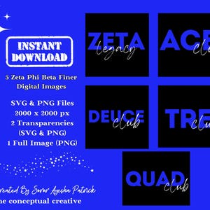 Zeta Phi Beta SVG PNG: Finer Womanhood Graphics (Digital Download)