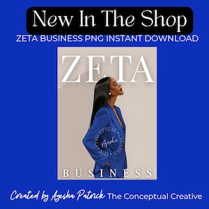 Zeta Phi Beta PNG: "ZETA BUSINESS" Digital Download
