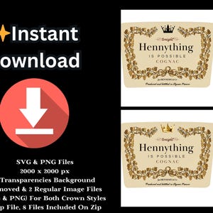 Funny Hennything SVG & PNG: Print On Demand, Cricut (Instant Download)