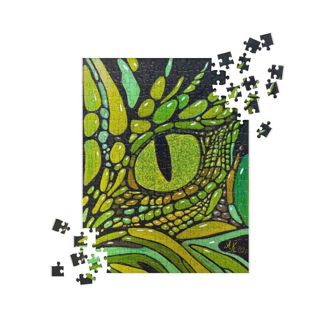 Jigsaw Puzzle, Fun Dragon Eye for Kids and Adult, Great Birthday