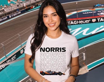Norris T-Shirt Design, F1 Merch, in AI, PNG, and PDF formats, Car Lover Gift (Digital Download)