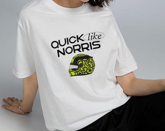 Lando Norris Helmet Graphic, Formula 1 Fan T-Shirt Design (Digital Download)