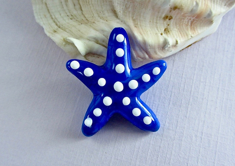 Starfish Focal Beads Handcrafted Lampwork Glass Creation SRA