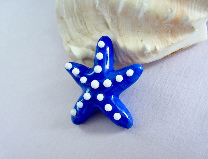 Starfish Focal Beads Handcrafted Lampwork Glass Creation SRA