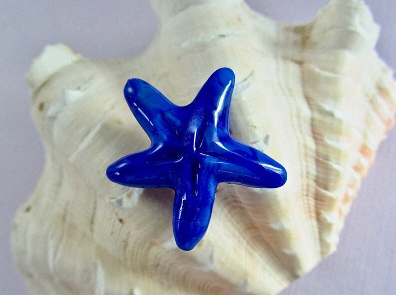 Starfish Focal Beads Handcrafted Lampwork Glass Creation SRA