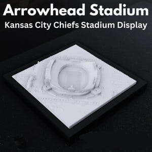 Model 3D stadionu Arrowhead – Kansas City Chiefs Art & Decor