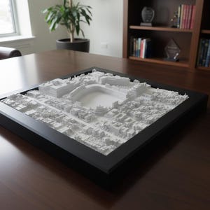 Wrigley Field 3D Stadium Model - Chicago Cubs Art & Decor (10” x 10”)