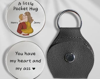 Personalisierte Tasche Umarmung Token: Ferngeschenk, individuelles Andenken