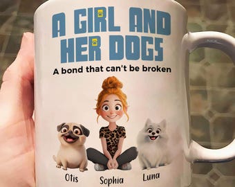 Personalized Dog Mom Coffee Mug: Custom Dog Breed Gift