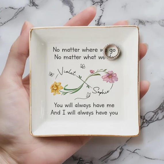 Personalized Bestie Jewelry Dish: Custom Friendship Gift