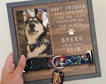 Custom Photo Dog Memorial Frame: Personalized Pet Loss Gift