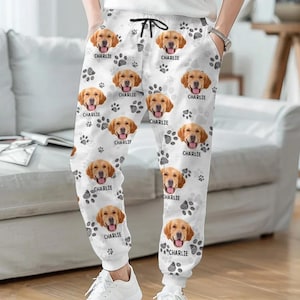 Custom Dog Face Pajama Pants: Personalized Pet Photo Sleepwear