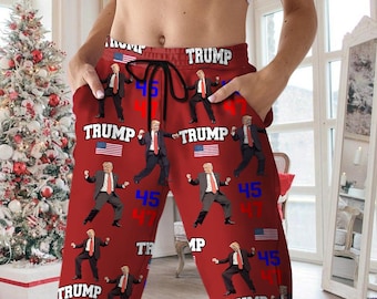 Trump 45 47 Pajamas: Patriotic USA Flag Lounge Wear