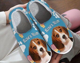 Custom Pet Photo Slippers: Personalized Dog Dad or Cat Lover Gift