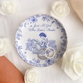 Just A Girl Who Loves Books - Personalized Jewelry Dish, Toile de Jouy Trinket Plate Gift for Readers, Book Lovers, Bibliophile Girls product logo