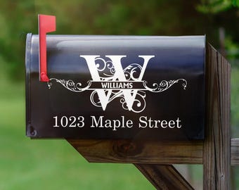 Personalized Mailbox Cover with Family Name – Custom Monogram Address Mailbox Decor
