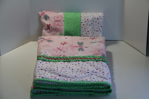 dolls quilt and pillow set