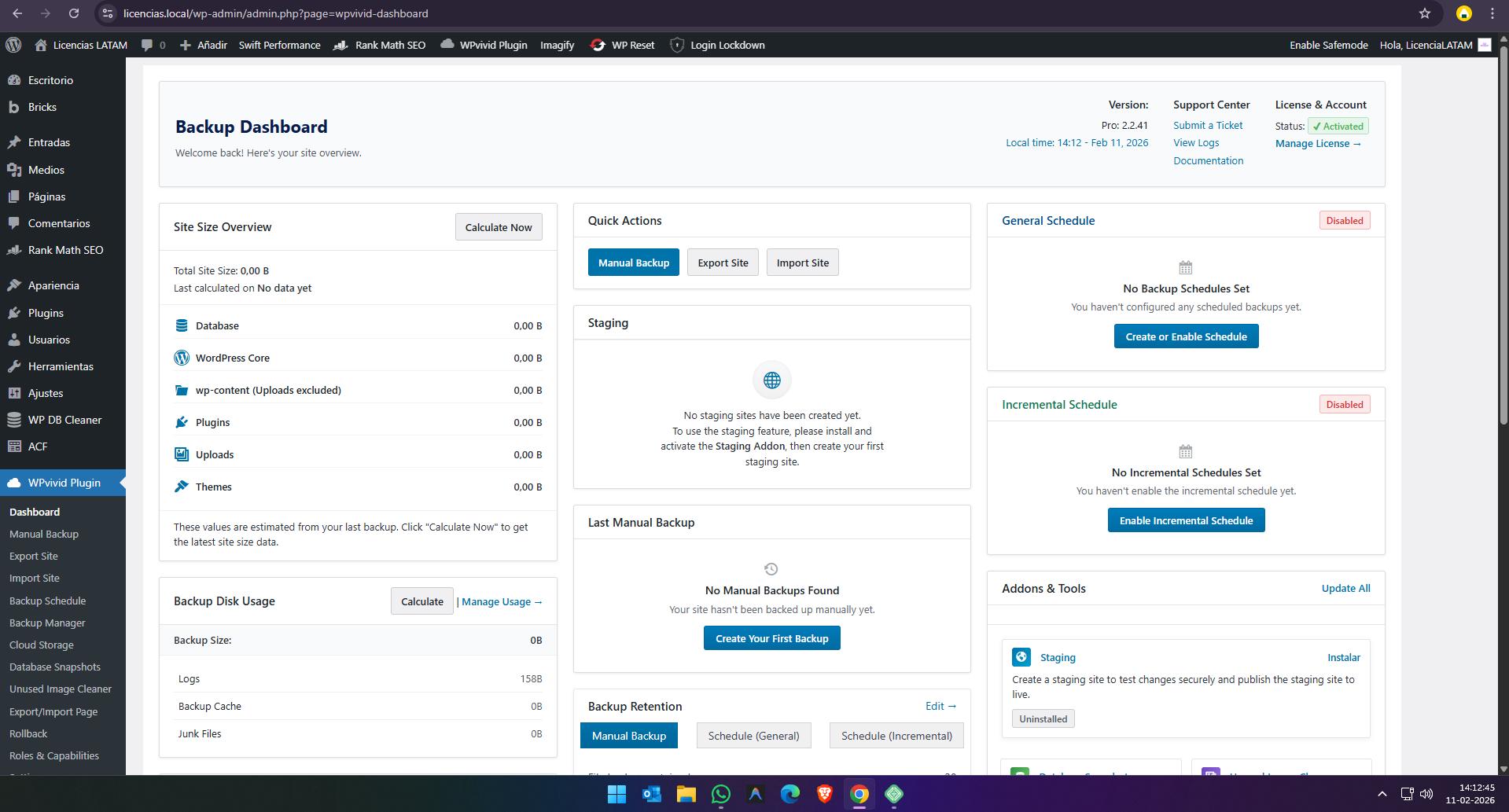 Activating the Wpvivid Backup & Migration PRO License / Installing the ...