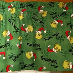 How The Grinch Stole Christmas Dr Suess Green Kitchen Bedroom Window Topper Treatment Valance Decor Decoration