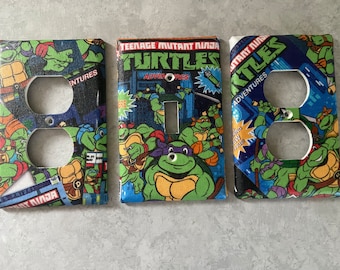 Teenage Mutant Ninja Turtle Single Light Switch Outlet Cover Bedroom Bathroom
