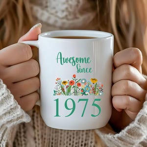 50. Geburtstagsbecher Super seit 1975 Becher 50. Geburtstagsgeschenk für Superfreund 1985 Kaffeetasse 50. Geburtstagskaffeetasse Geschenk Geschenke 50.