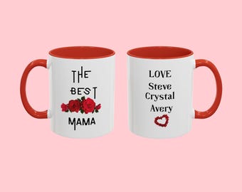 Tazza personalizzata per la mamma Tazza personalizzata per la mamma con i nomi dei bambini Regalo per la festa della mamma Regalo di compleanno per la mamma Regalo per la neomamma Regalo per i genitori Migliore mamma