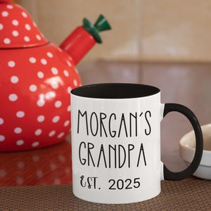 Aangepaste eerste keer oma mok, nieuwe oma cadeau, eerste kleinkind gepersonaliseerd cadeau voor grootmoeder aanwezig voor nieuwe grootouders kerst