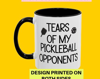 Kaffeebecher Tränen meiner Pickleball Gegner Lustige Pickleball Liebhaber Pickleball Geschenke für Pickleball Gegner Kaffeebecher Tasse Geschenk Spaß