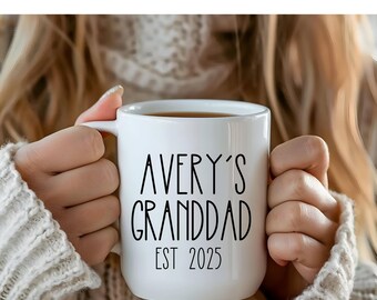 Tazza Da Viaggio Con Manico Da 590 Ml Per Nonno - Regalo Di Natale E Compleanno Personalizzato Dai Nipoti
