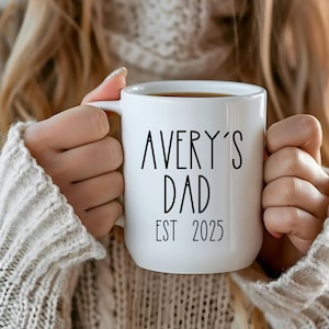 Dad Mug Daddy Mug Dad Est Mug First Time Dad Mug New Dad Gift Expecting Dad Gift Soon To Be Dad Gift 1st Time Dad Gift from Baby New Daddy