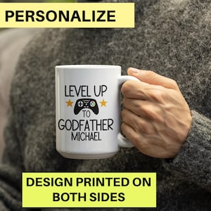 Personalized New Godfather Gift Godfather To Be Funny Godfather Pregnancy Announcement Custom New Godfather Mug Reveal to Godfather Present