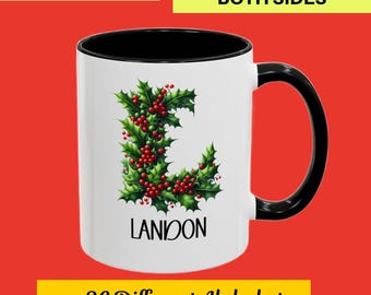 Personalized Christmas Mug Gift Custom Christmas Mug Secret Santa Christmas Coffee Cup Custom Name Mug Merry Christmas Mug Family Name Mug